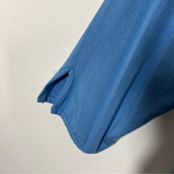 NYDJ Women's Size XL Blue Perfect Tee Three Quarter Sleeve V-Neck T-Shirt - Picture 3 of 10